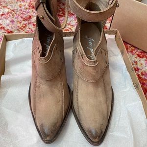 Free People Strappy Booties